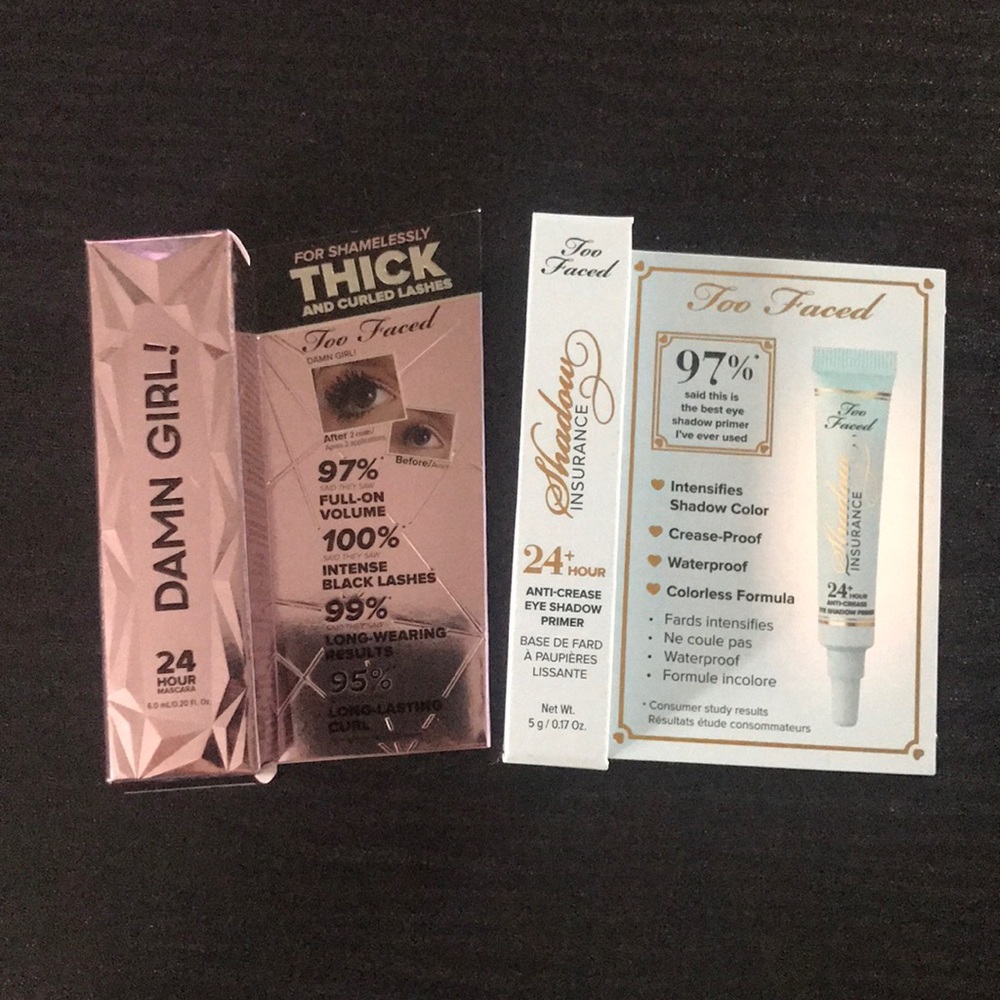 2 Too Faced Travel Sized Eye Items